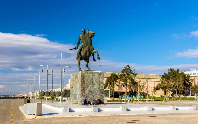 Statue of Alexander the Great in Thessaloniki - Greece